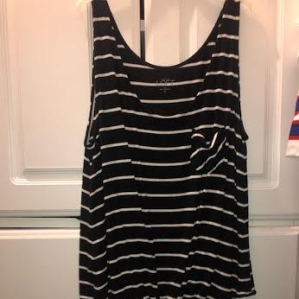 Black and white tank top